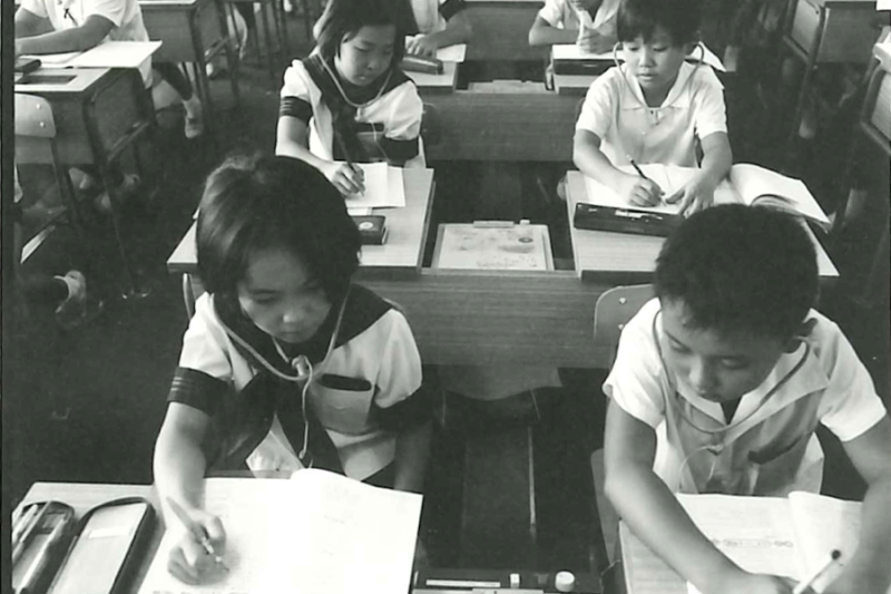 溝の口小学校の授業風景